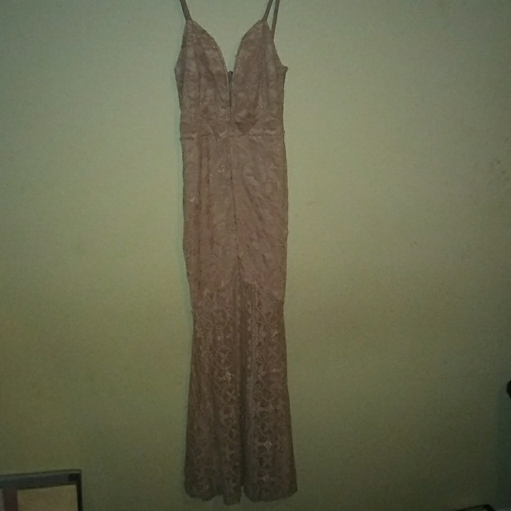 Nude pink dress
